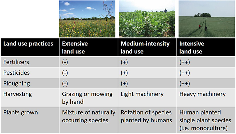 Figure 2: Three common ways that natural environments are used.